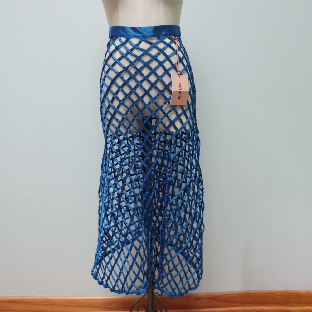 Cult Gaia open weave skirt